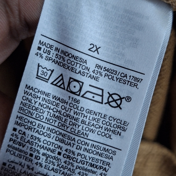 Old Navy Mustard Yellow Button Front Belted Romper 2X - Picture 5 of 7